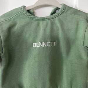 Green Zara personalized Sweatshirt (0-3 months)
